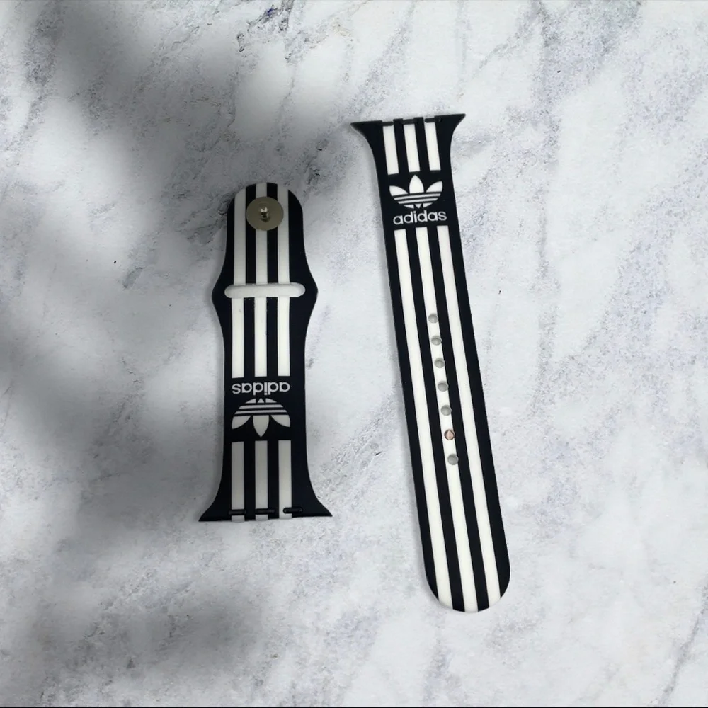 Watchband for Apple Watch In Sports Lover Design in Striped Black